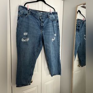 Old Navy Slouchy High Rise Taper Jeans